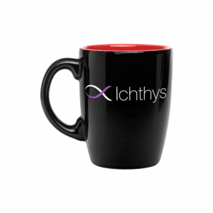 Black mug for tea